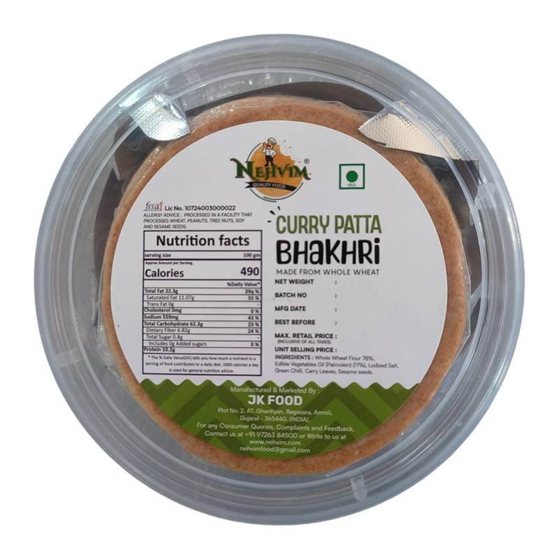 CURRY PATTA BHAKHRI 180g